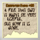 Computer Haiku #86 Poster (Voorkant)