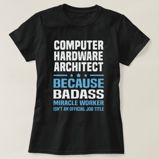 Computer Hardware Architect T-shirt (Design voorkant)