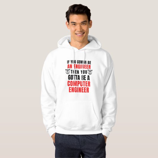 COMPUTER HARDWARE ENGINEER HOODIE (Voorkant volledig)