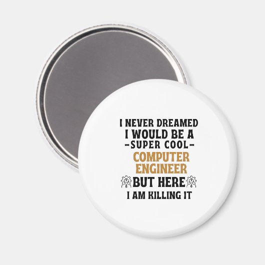 COMPUTER HARDWARE ENGINEER MAGNEET (Voorkant / Achterkant)