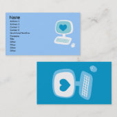 Computer Heart Visitekaartjes (Voorkant / Achterkant)