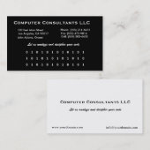 Computer Help B/W Visitekaartje (Voorkant / Achterkant)