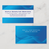 Computer Hi-Tech Visitekaartje Blue (Voorkant / Achterkant)