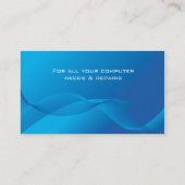 Computer Hi-Tech Visitekaartje Blue (Achterkant)