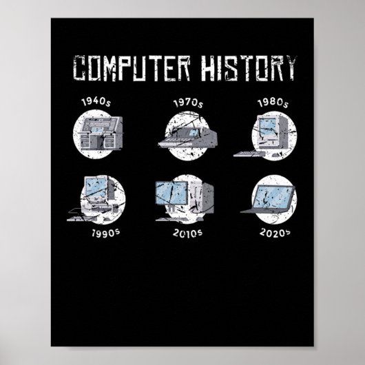 Computer History Computer Scientist Hacker it Poster (Voorkant)