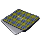 Computer Hoesjes -HAMbyWG Green Plaid Laptop Sleeve (Voorkant onderkant)