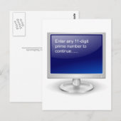 Computer Humor Briefkaart (Voorkant / Achterkant)