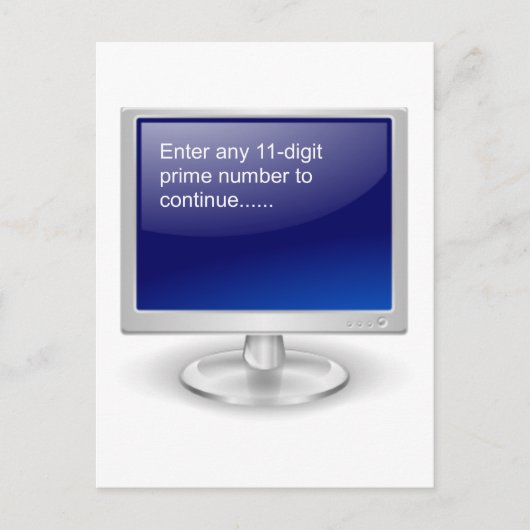 Computer Humor Briefkaart (Voorkant)