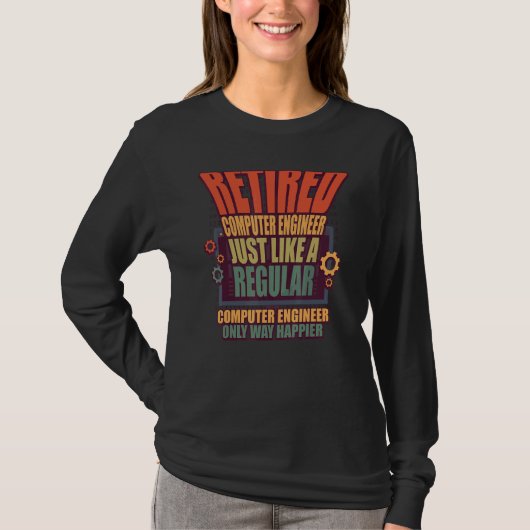 Computer ingenieur IT programmeur pensioen T-shirt (Voorkant)