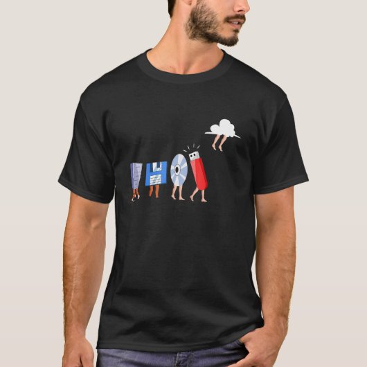 Computer ingenieur Schijf USB Diskette Programmer T-shirt (Voorkant)