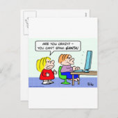 Computer Internet kan geen spam kinder Kerstman Feestdagenkaart (Voorkant / Achterkant)