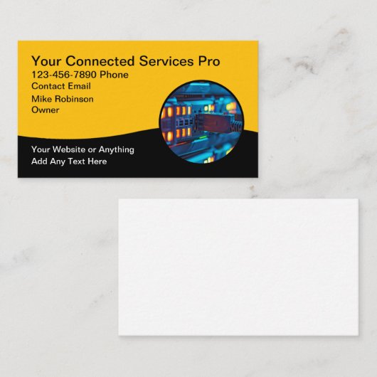 Computer Internet Networking Services Visitekaartje (Voorkant / Achterkant)