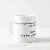 Computer Joke Mok - De oude gloeilamp (Voorkant links)