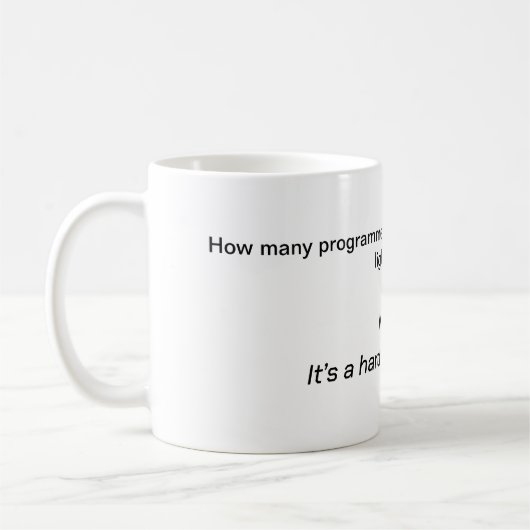 Computer Joke Mok - De oude gloeilamp (Links)