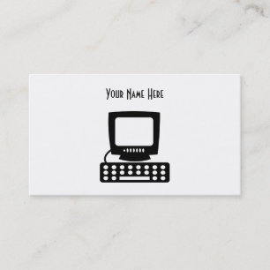 Computer, Jouw naam hier Visitekaartje