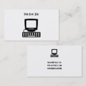 Computer, Jouw naam hier Visitekaartje (Voorkant / Achterkant)