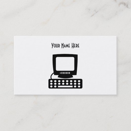 Computer, Jouw naam hier Visitekaartje (Voorkant)