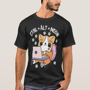 Computer Kat Programmeur Hacker Kitten 1 T-shirt