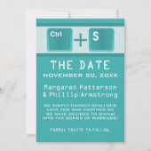 Computer Key Control Save the Date, Blauwgroen Save The Date (Voorkant)