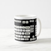 Computer Keyboard Art Fun Koffiemok (Voorkant rechts)