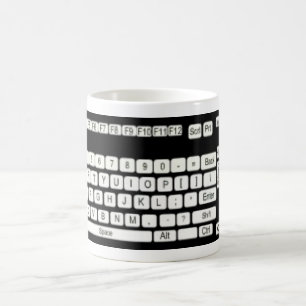Computer Keyboard Art Fun Koffiemok