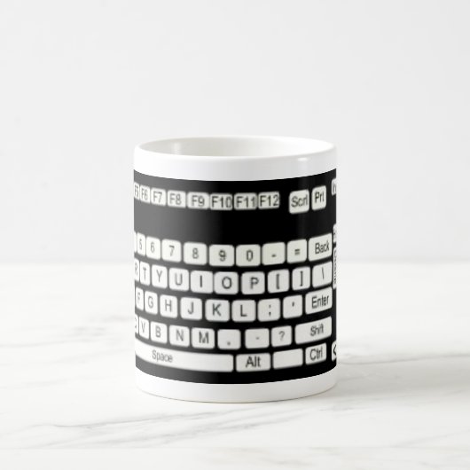 Computer Keyboard Art Fun Koffiemok (Center)