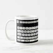 Computer Keyboard Art Fun Koffiemok (Links)