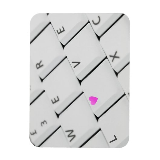 Computer Keyboard Love Letters Magneet (Verticaal)