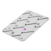 Computer Keyboard Love Letters Magneet (Linkerzijde)