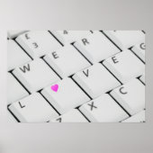 Computer Keyboard Love Letters Poster (Voorkant)
