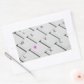 Computer Keyboard Love Letters Rechthoekige Sticker (Envelop)