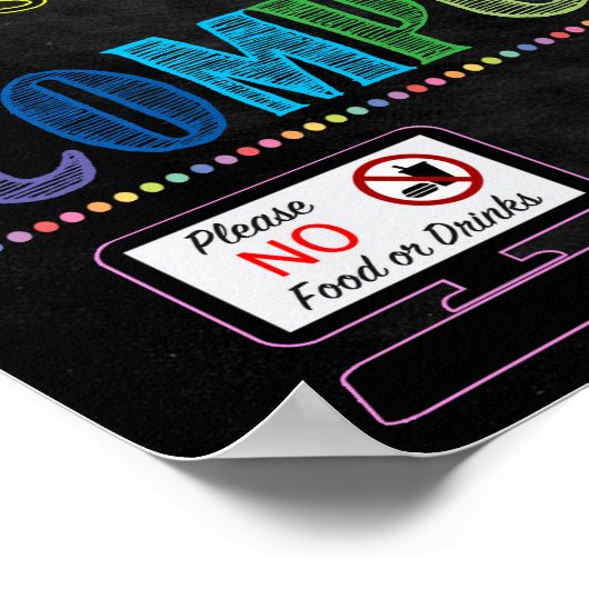 Computer Lab School-teken Poster (Hoek)