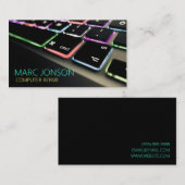 Computer, laptop, pc, reparatie, Visitekaartje (Voorkant / Achterkant)