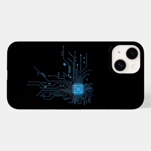 computer leraar gift circuit board CPU Chip Case-Mate iPhone Case (Achterkant (horizontaal))