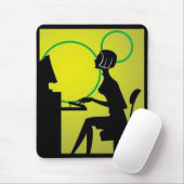Computer Liefde Mousepad Muismat (Met muis)