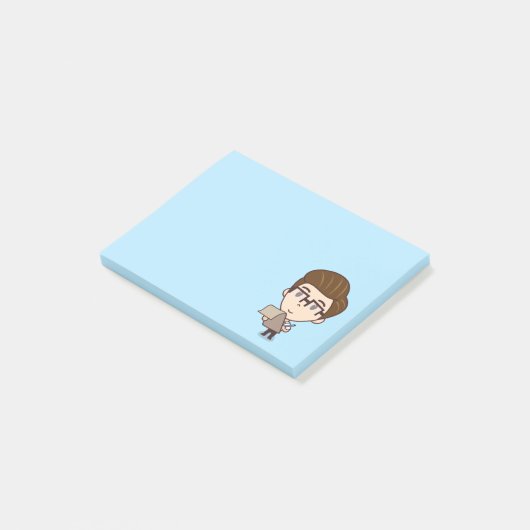 Computer man post-it® notes (Schuin)