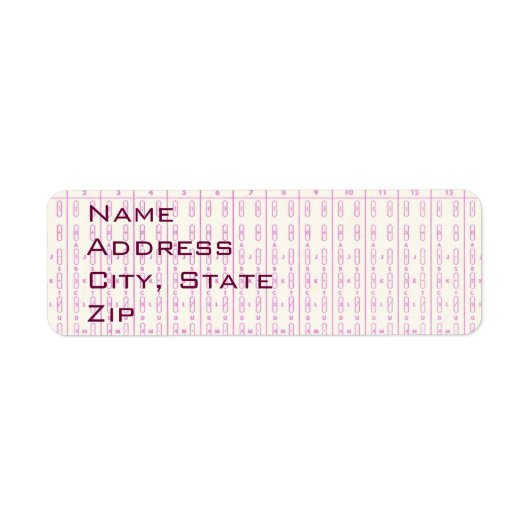 Computer Mark Sense Kaart Adresetiketten Etiket (Voorkant)