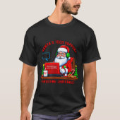 Computer Meme Funny Santa's Tech Suprt Rebooting C T-shirt (Voorkant)