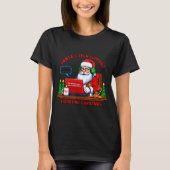 Computer Meme Funny Santa's Tech Suprt Rebooting C T-shirt (Voorkant)