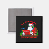 Computer Meme Grappige Kerstman's Tech Ondersteuni Magneet (Voorkant / Achterkant)
