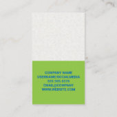 Computer met grafieken | informatieanalist visitekaartje (Achterkant)