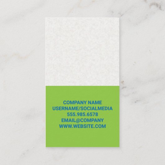 Computer met grafieken | informatieanalist visitekaartje (Achterkant)