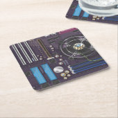 Computer Moederbord CPU Kartonnen Onderzetters (Schuin)