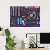 Computer Moederbord Poster (Thuiskantoor)
