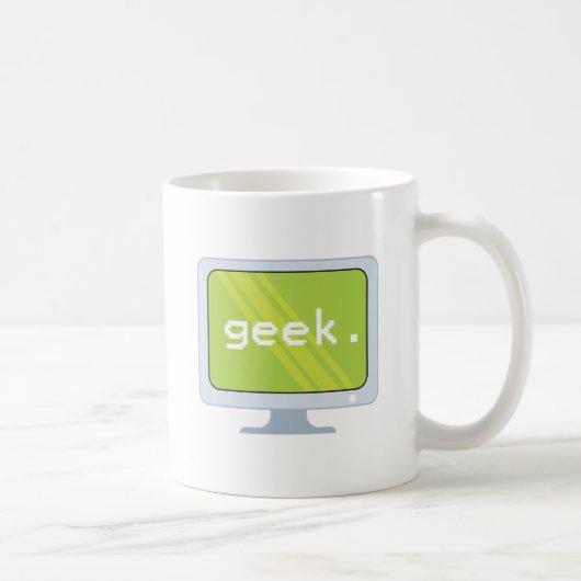 computer monitor geek tekst koffiemok (Rechts)