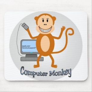 Computer Monkey mousepad Muismat