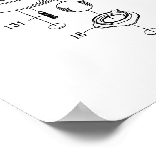 Computer Mouse patent Poster (Hoek)