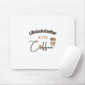 Computer Mousepad met een gezegde voor koffieovers Muismat (Met muis)