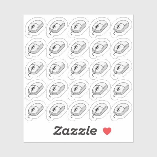 Computer Muis Functionele Bujo Planner  Sticker (Vel)