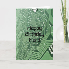 Computer Nerd Birthday Kaart